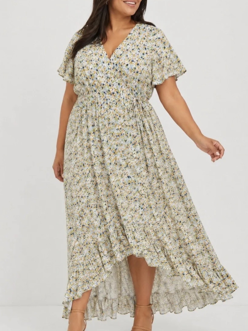 Size 0 Torrid sunshine ditsy floral dress